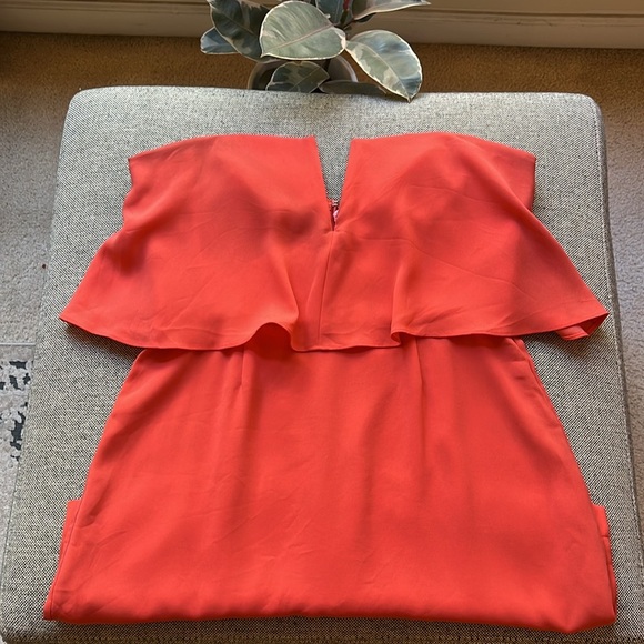 BCBG Maxazria Kate Coral Mini Dress , Size: 12 - Picture 3 of 17